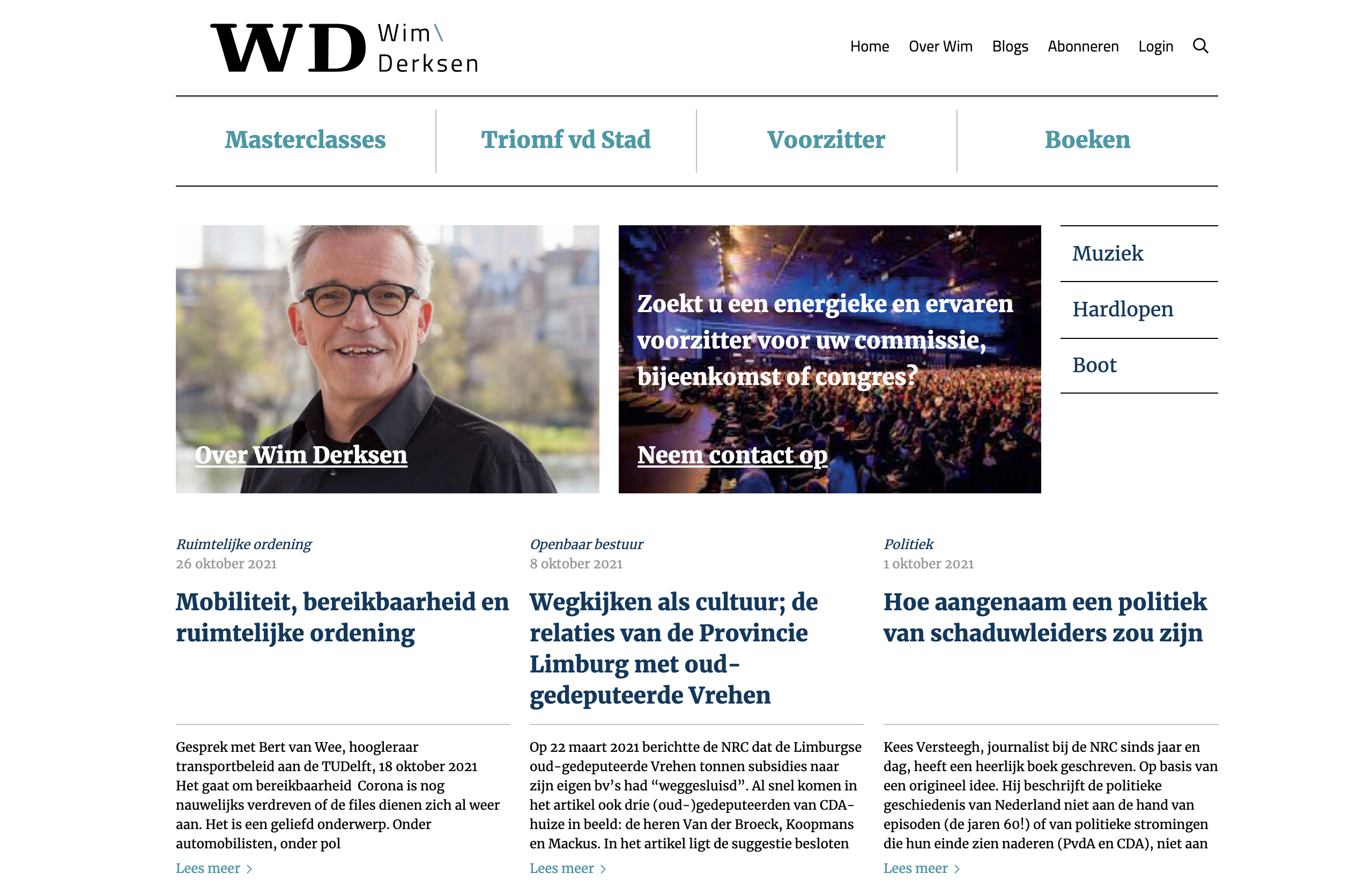 Wim Derksen goes live. - 